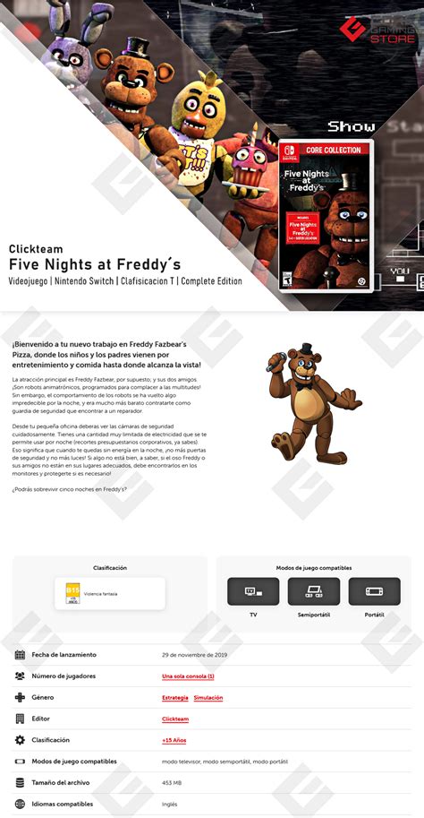 fqntrf|Five Nights at Freddy's (videojuego) .